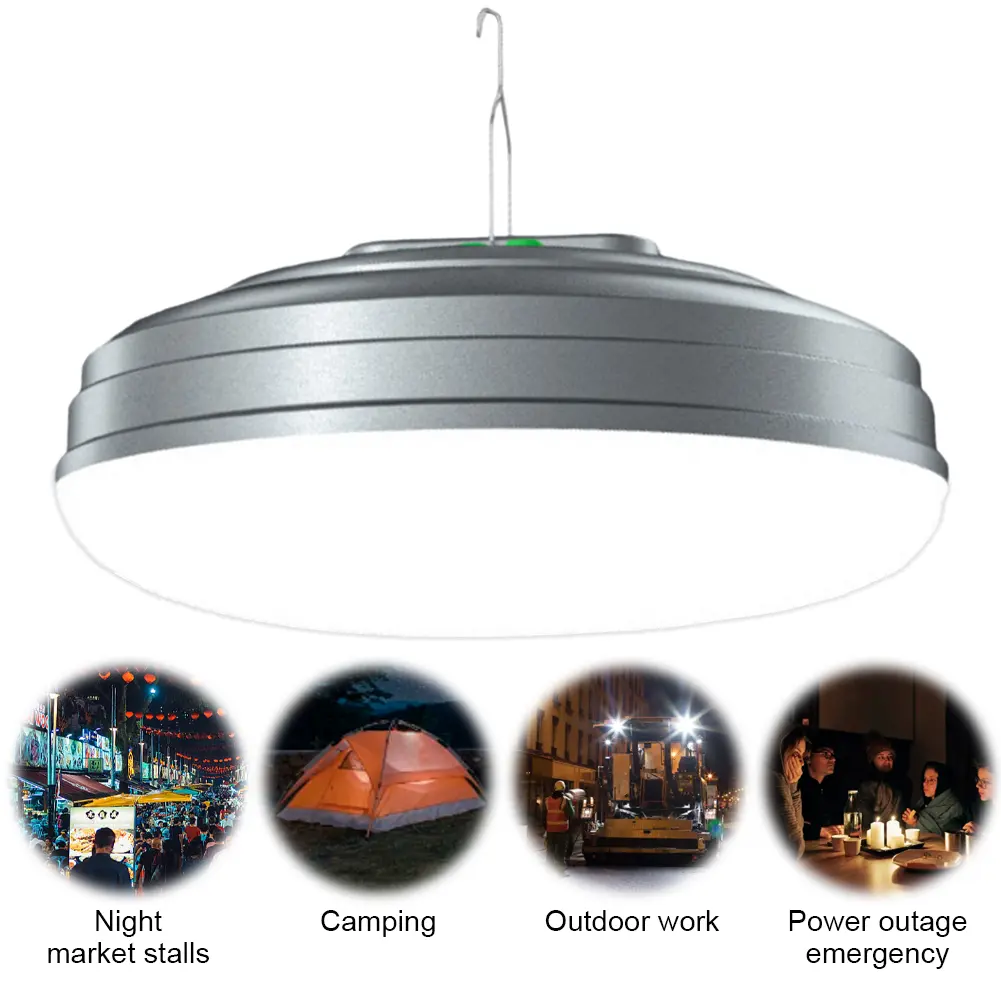 Portable LED Camping Lantern Rechargeable Electric Lantern Waterproof 1000W with Magnet Power Failure Emergency Survival Kits