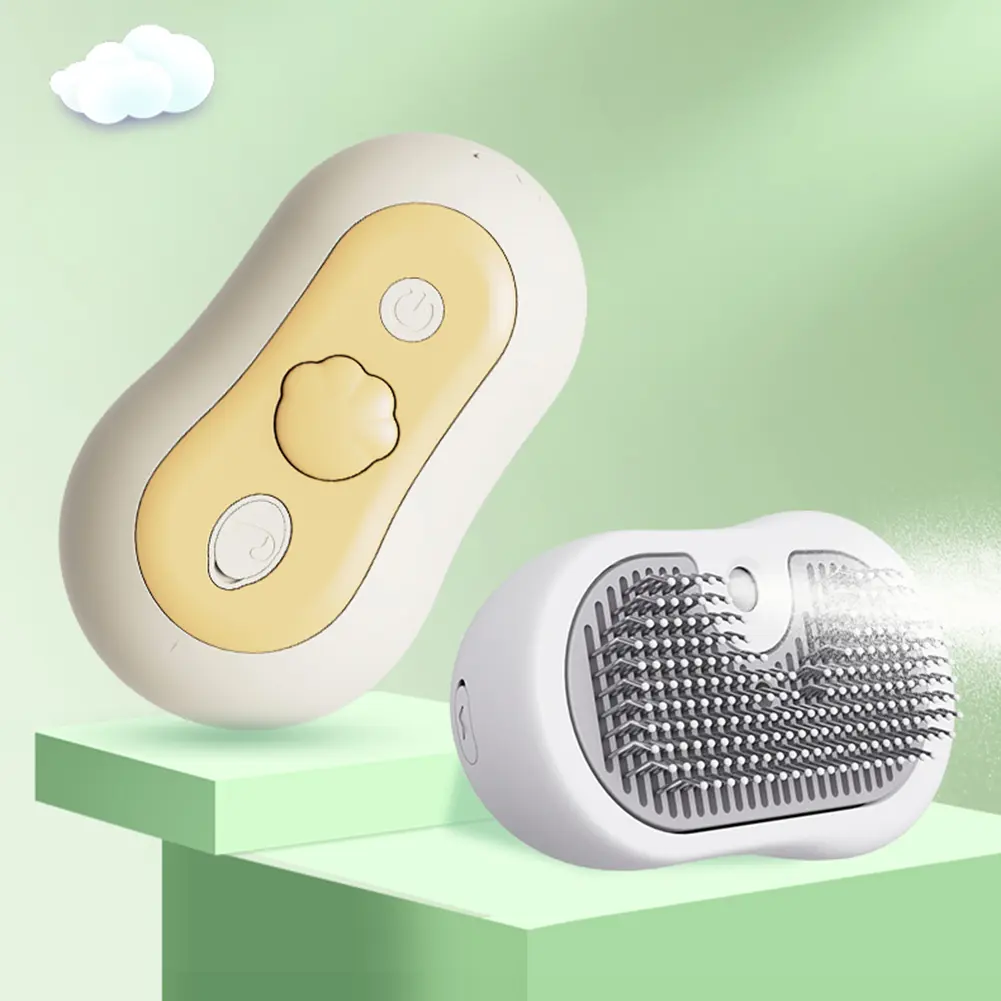 Cat Dog Steam Brush Steamy Brush Massage Comb Electric Spray Cat Hair Brushes Hair Removal Combs for Removing Tangled Loose Hair