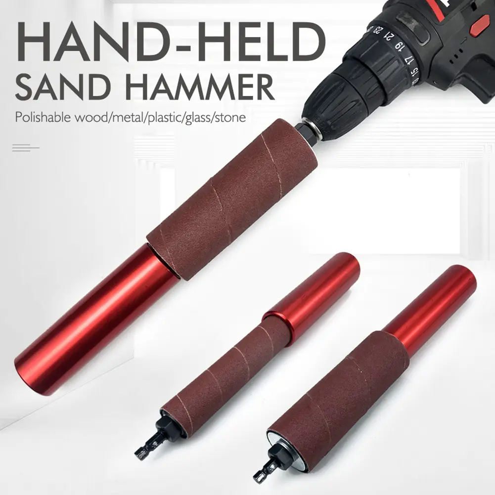 Sanding Rod Kit Sanding Drum Sander Tool Set Electric Drill Attachment Sanding Wood Metal Plastic Glass Stone