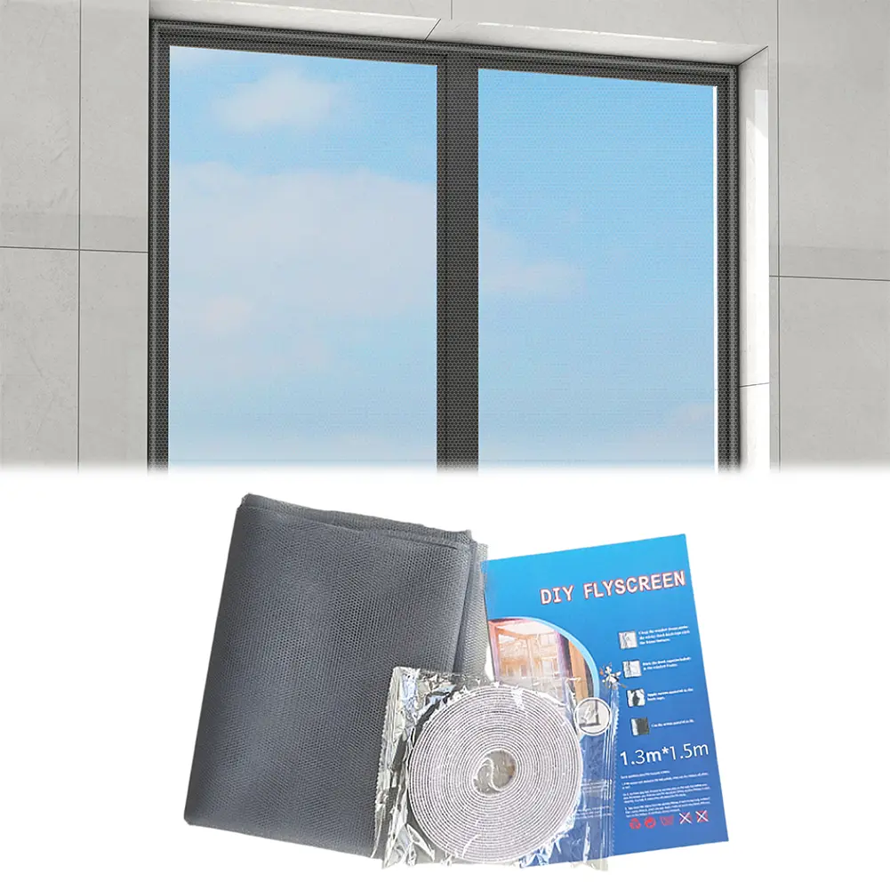 6Pcs Screen Door Replacement Fine Mesh Window Mesh Replacement Well-Ventilated Fly Mosquito Net Window for Patio Window