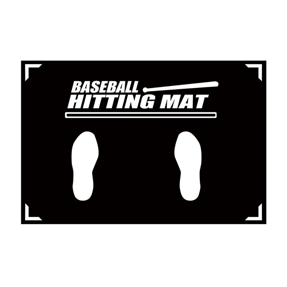 Aid Hitting Batting Practice Mat 90x60cm Baseball Batting Cushion with Toes Facing Place Baseball Training Accessories