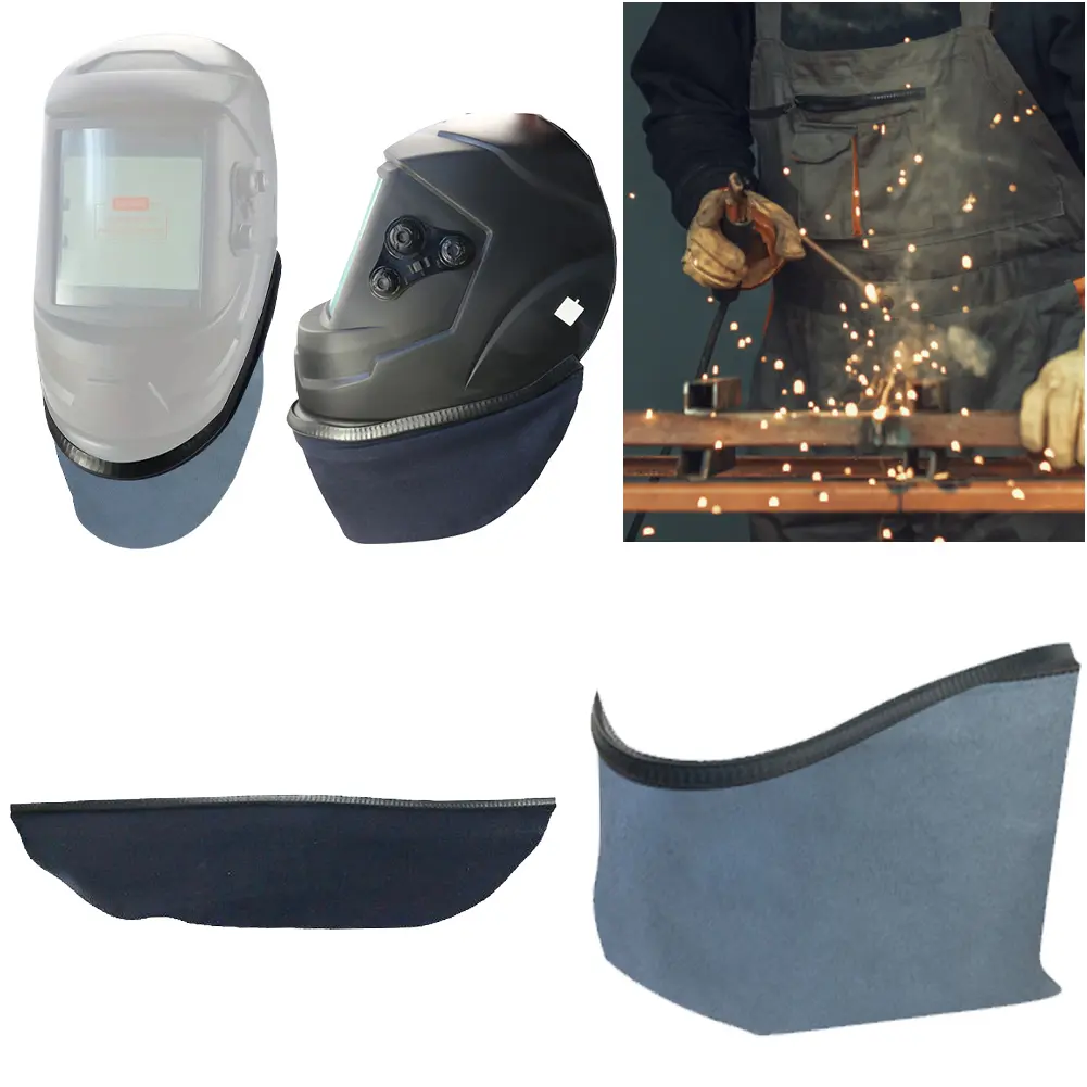 Welding Helmet Fire and Splash Bib Removable Wraparound Welding Helmet Bib Welding Bib Welding Protection
