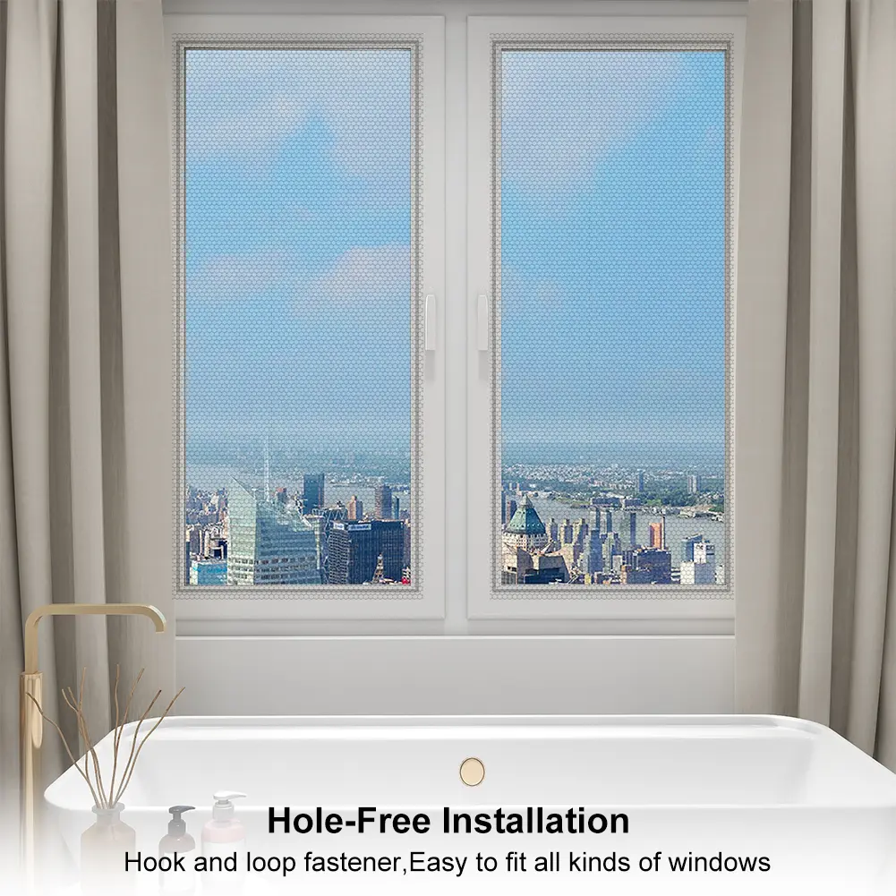 6Pcs Screen Door Replacement Fine Mesh Window Mesh Replacement Well-Ventilated Fly Mosquito Net Window for Patio Window