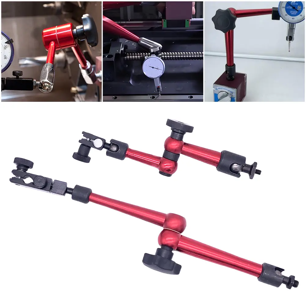 High Precision Flexible Dial Test Indicator Magnetic Base Stand Dial Test Indicator Tool for Equipment Calibration & Machining