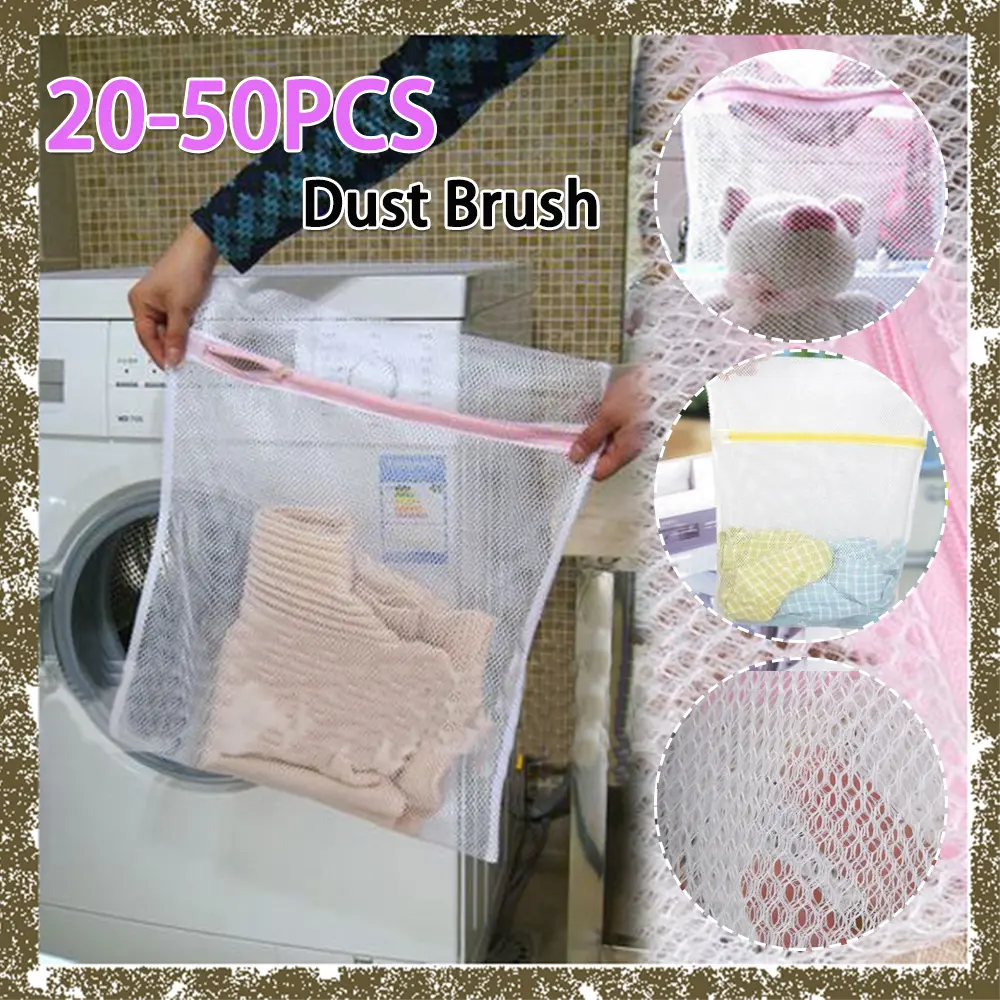 20-50PCS 30x40CM Clothes Wash Laundry Lingerie Net Wash Bag Home Wash Saver Mesh Net for Home Clothes Cleaning