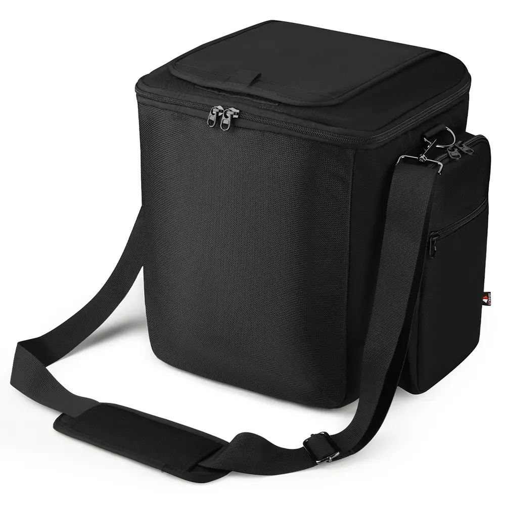Protective Case with Shoulder Strap & Extra Pockets Portable Speaker Carry Case for JBL Partybox Encore Essential Speaker