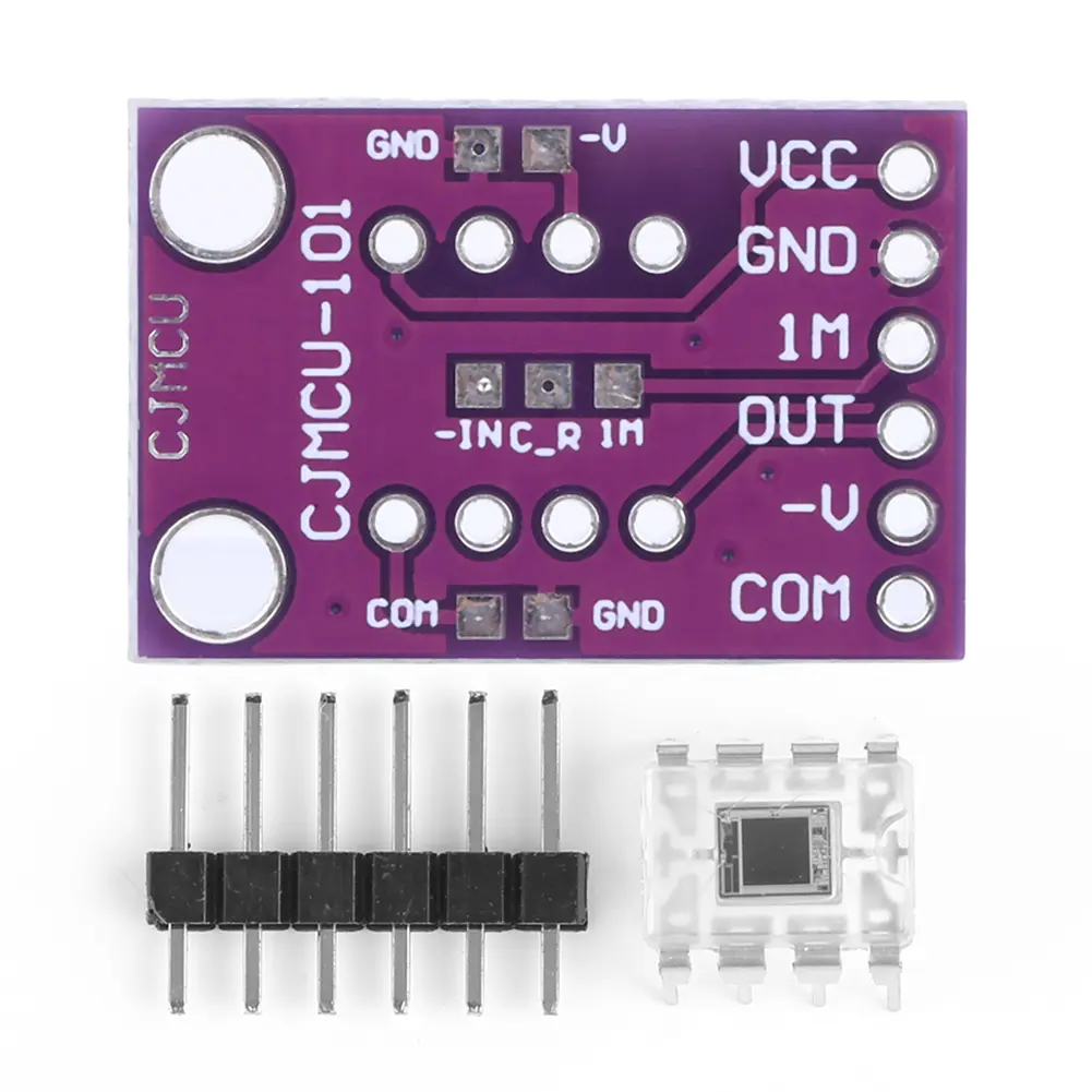 1 PC OPT101 Light Analog Intensity Sensor Detection Module Single Chip Photoelectric Diode Analog Light Sensor 14KHz CJMCU101