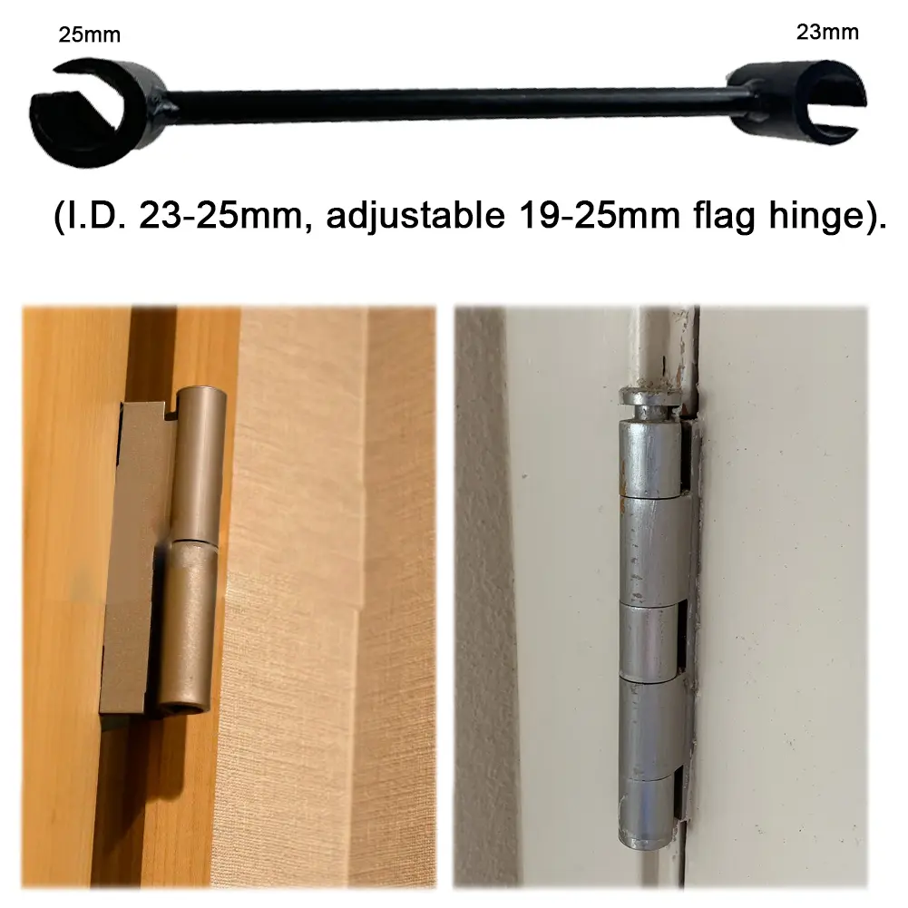 Door Hinge Repair Spanner Double Head Door Hinge Adjustment Tool Hinges Adjusting Wrench Home Hinge Gaps Repair Tools