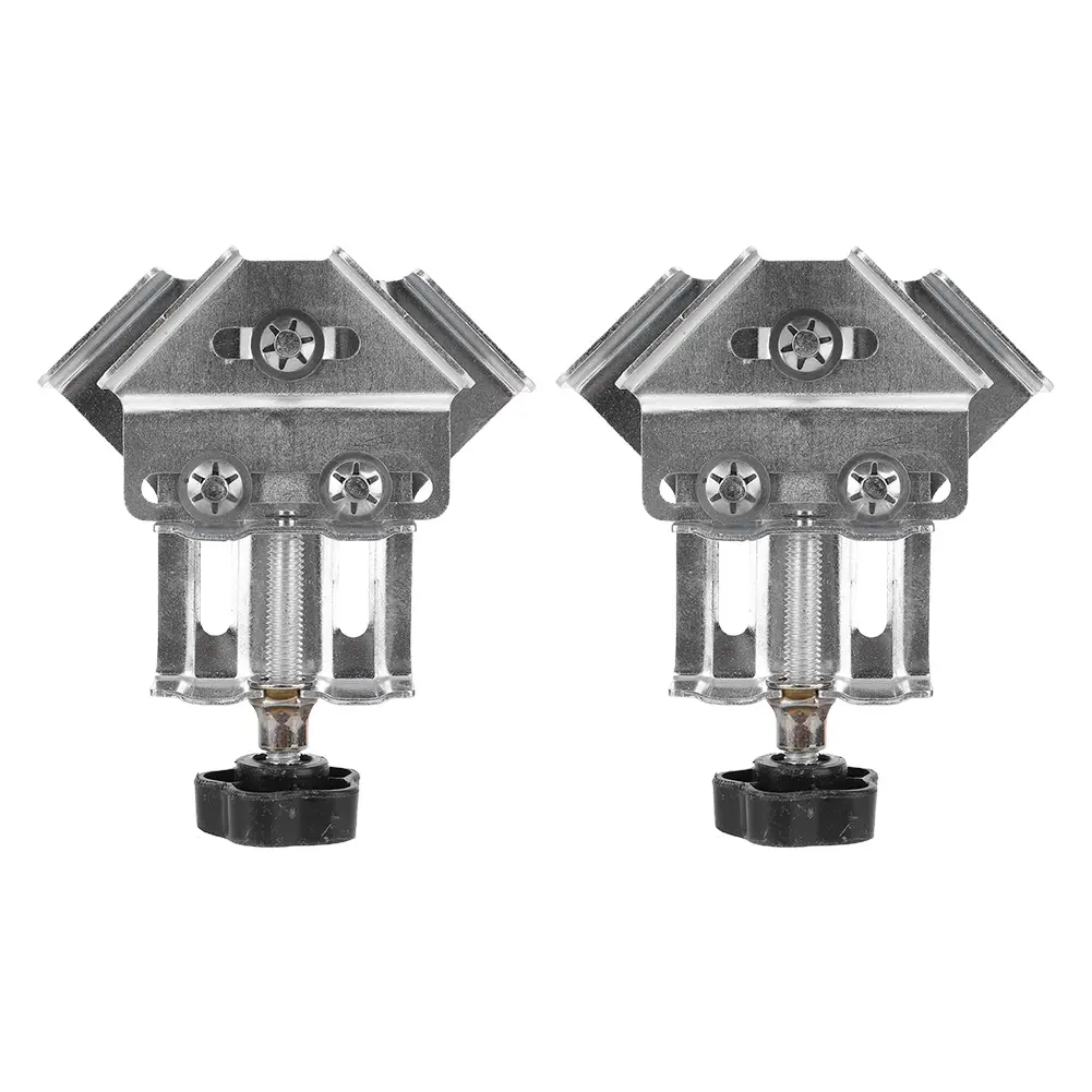 2pcs Close End Corner Clamp Stainless Steel Right Angle Clip Splicing Clamp Locator Wood Corner Clamps for Wood Panel Splicing