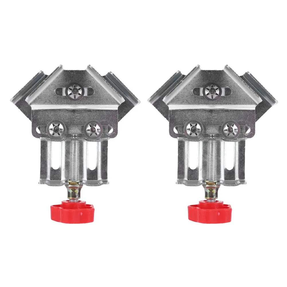 2pcs Close End Corner Clamp Stainless Steel Right Angle Clip Splicing Clamp Locator Wood Corner Clamps for Wood Panel Splicing