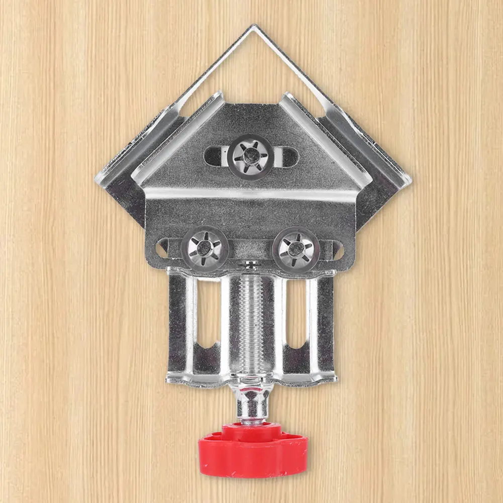 2pcs Close End Corner Clamp Stainless Steel Right Angle Clip Splicing Clamp Locator Wood Corner Clamps for Wood Panel Splicing