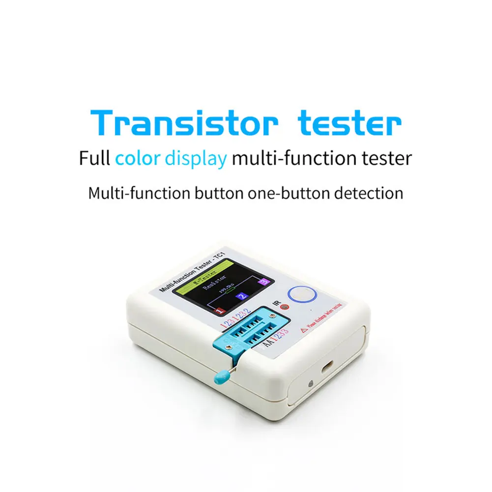 Capacitor Tester Colorful Display Multimeter Pocketable For Diode Triode