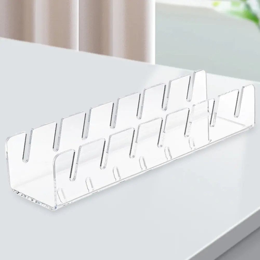 Hat Organizer for Baseball Caps Acrylic Hat Rack for 8 Baseball Caps Hat Storage Display Holder for Bedroom Closet Dresser