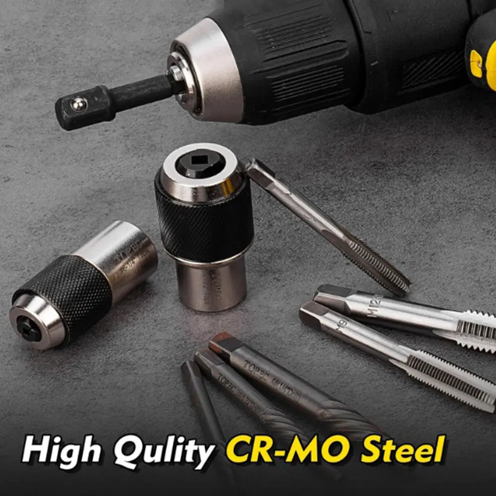 3Pcs Tap Socket Set with 3/8 Socket Adapter Extraction Tool with Adjustable Jaws for Taps Reamers Screw Extractors