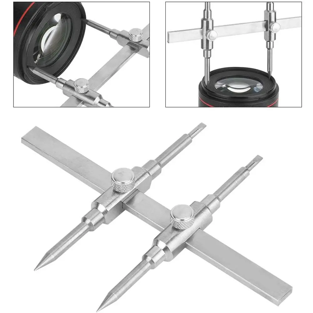 Camera Lens Repair Spanner Dual Tip Lens Repair Wrench Lens Spanner Wrench for Microscope/Surveying Prism/Spotting Scope Lens