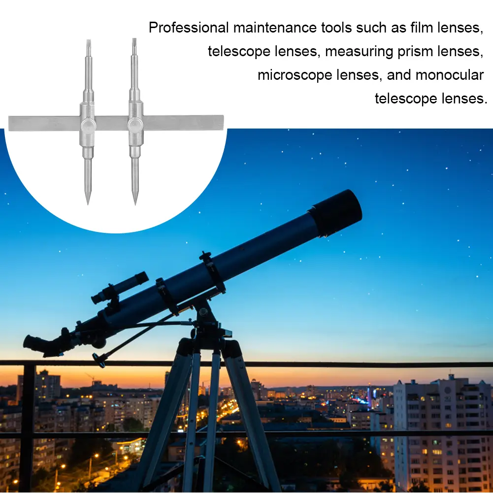 Camera Lens Repair Spanner Dual Tip Lens Repair Wrench Lens Spanner Wrench for Microscope/Surveying Prism/Spotting Scope Lens