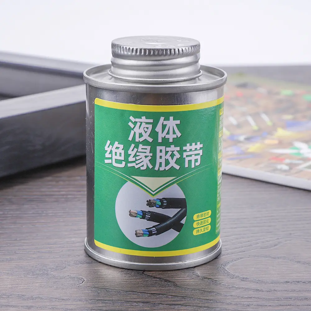 150ML Liquid Electrical Tape Waterproof Electrical Wire Cable Coat Repair Glue High-Temperature Resistant Liquid Insulation Glue