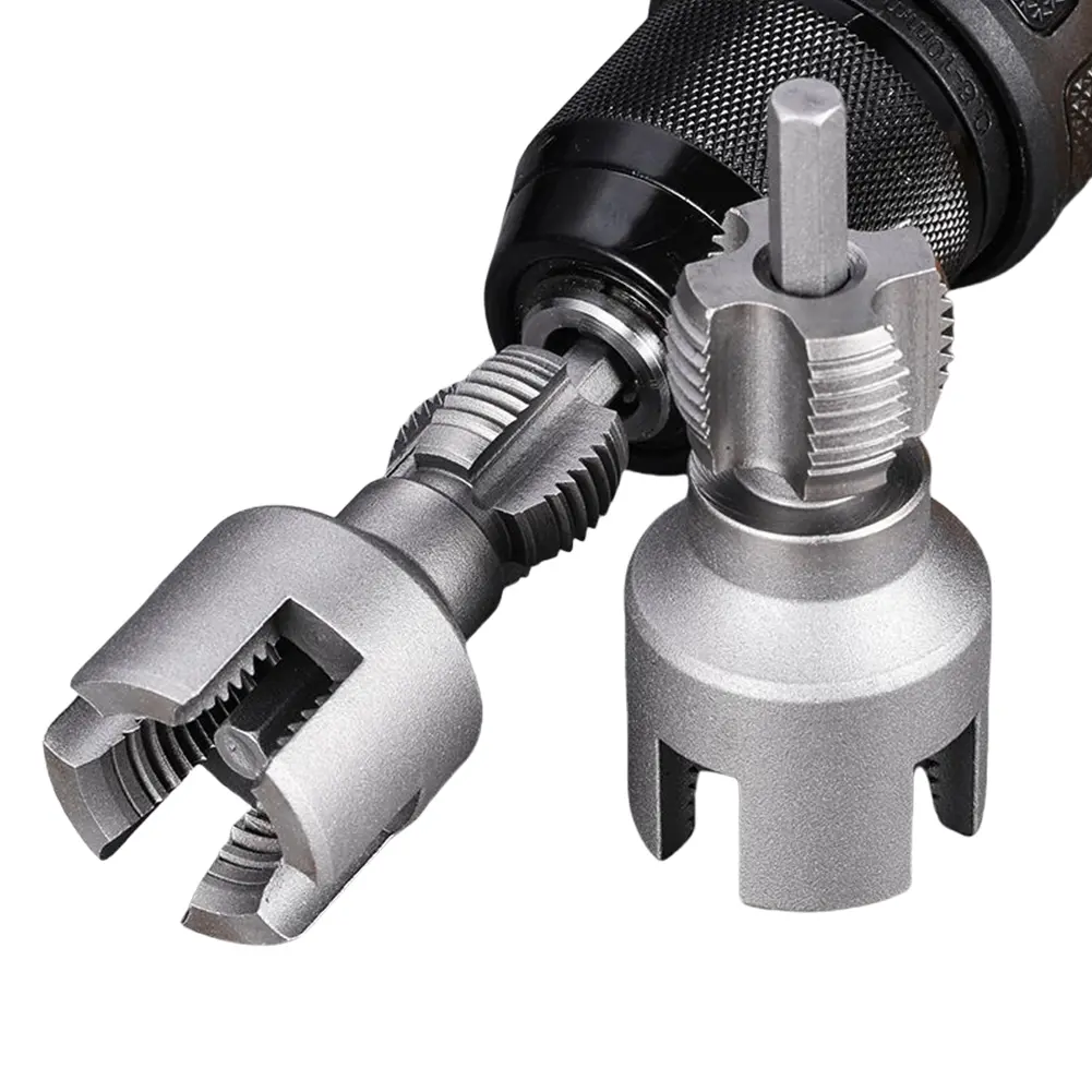 Integrated PVC Pipe Threader 1/2 3/4 Inch Dies Dual-Function Thread Cutting Tool Electric Drill Compatible for PVC Pipe Cutting