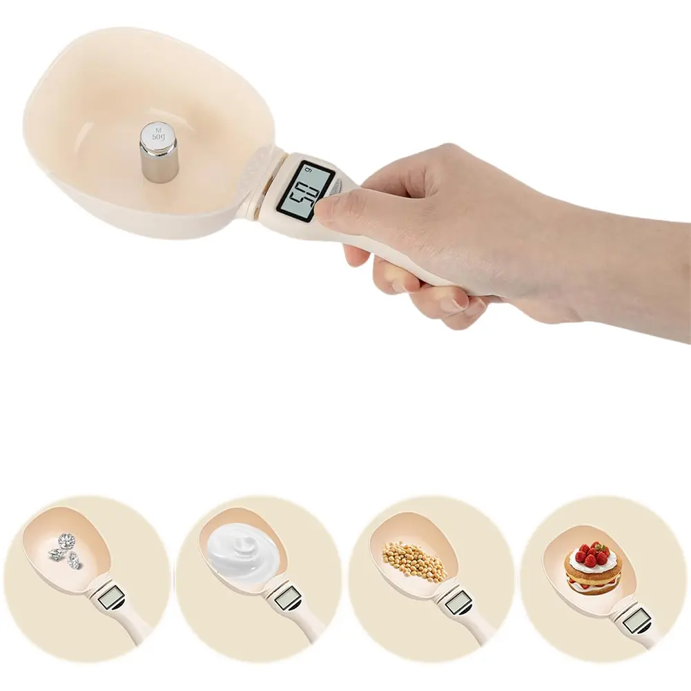 Digital Measuring Spoon 800g/1g Measuring Weighing Electronic Spoon Scale Weighing Spoon Scale for Kitchen and Dog Cat Food