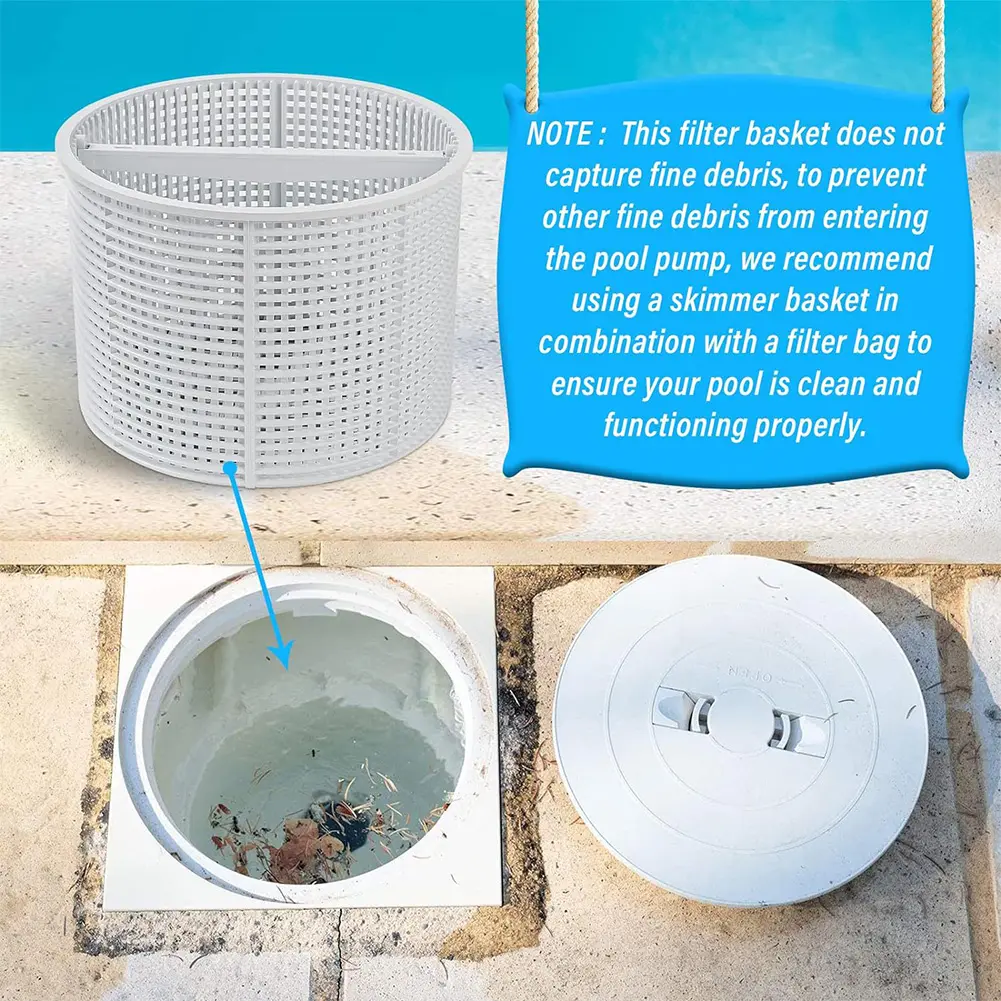 Pool Skimmer Basket Replacement for Inground Pool Swimming Pool Skimmer Basket for Hayward Swimming Pool Skimmer SPX1082