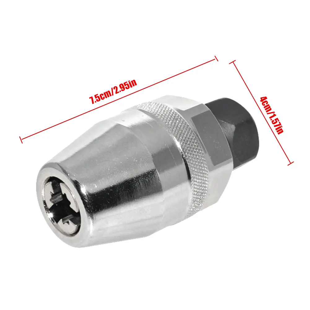 Damaged Bolt Remover 3/8inch Screw Bolt Removal Tool Removes 1/4-Inch To 1/2-Inch Stud Used with Impact/Ratchet Wrench Hand Tool
