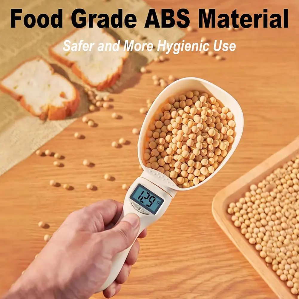 Digital Measuring Spoon 800g/1g Measuring Weighing Electronic Spoon Scale Weighing Spoon Scale for Kitchen and Dog Cat Food