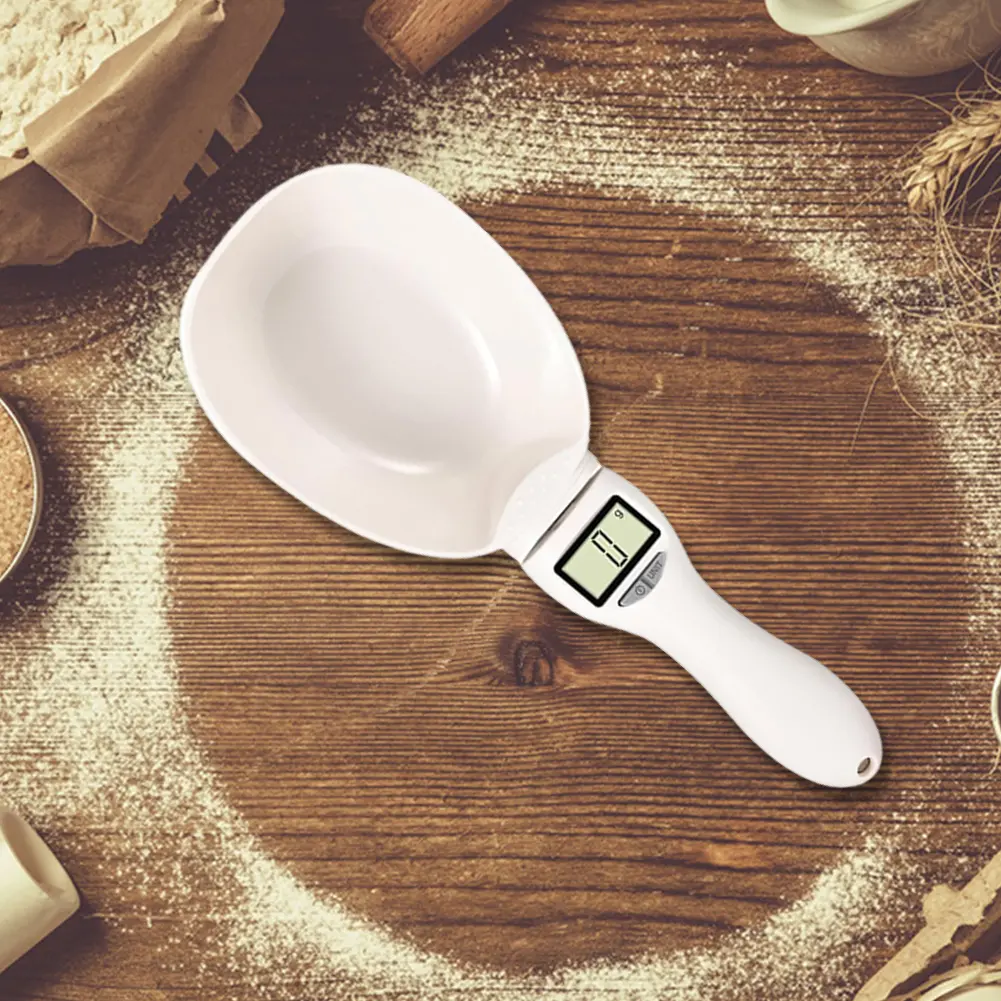 Digital Measuring Spoon 800g/1g Measuring Weighing Electronic Spoon Scale Weighing Spoon Scale for Kitchen and Dog Cat Food