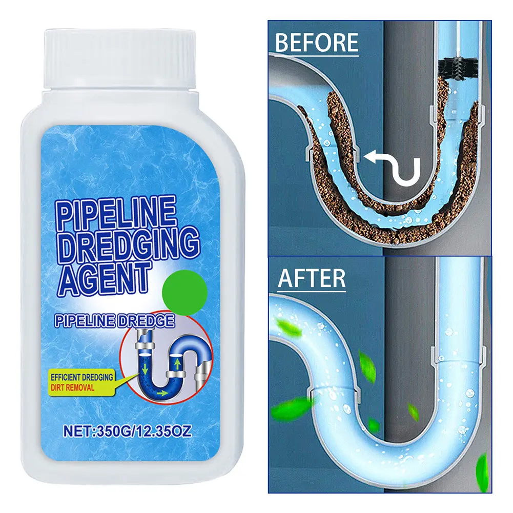 Drain Clog Remover Quick Cleaning Sink And Drain Cleaner Powder Pipe Unblocker Powder for Kitchen Sink and Toilet Pipelines