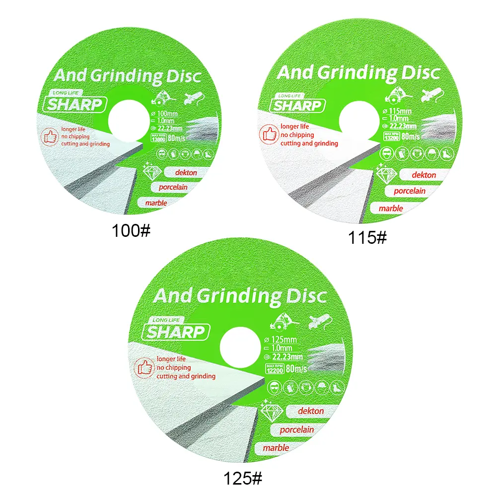 Glass Cutting Disc Multi-Function Diamond Cutting Disc Portable Flat Angle Grinder Blade for Marble Quartz Ceramic Glass