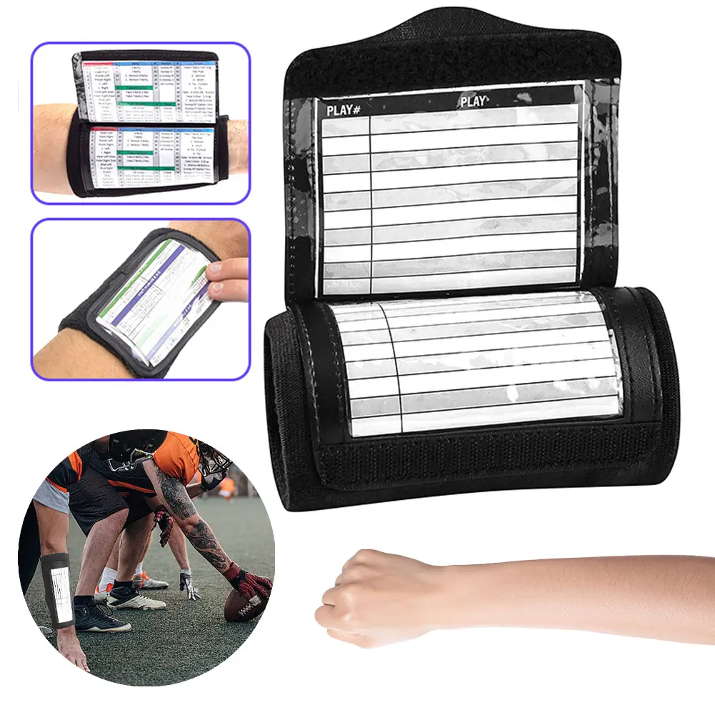 Football Play Wristbands Softball Wristbands Football Wristbands Tactical Wrist Brace for Football Baseball Softball for Signs