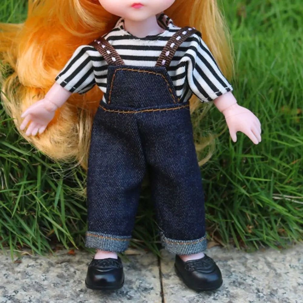 16cm Doll Clothes Fashion High-end Overall Dolls Skirt Suit DIY Dress Up Doll Accessory Best Gifts For Children Girls Toys