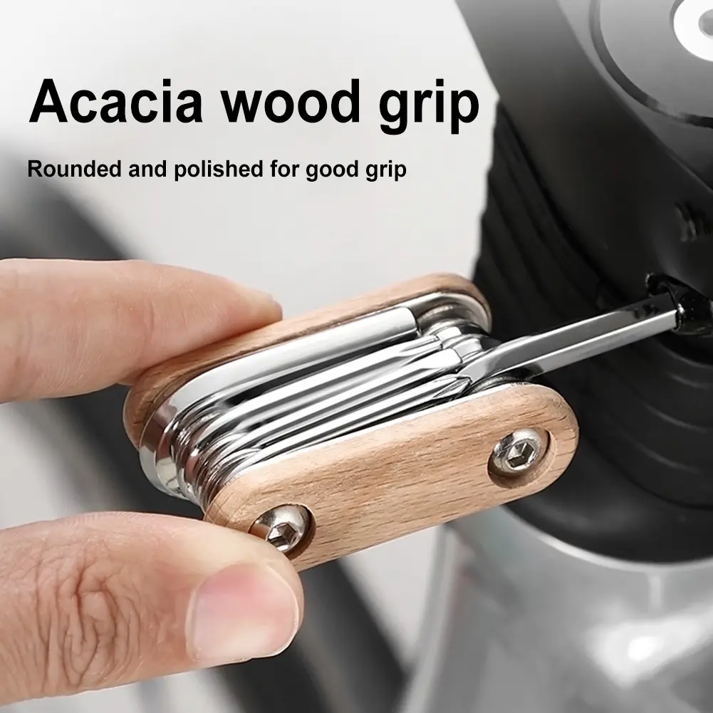 8-in-1 Bicycle Repair Tool Portable Bike Maintenance Tool Mountain Bike Wrench Multi Tools for Cycling Hex Spoke Maintenance