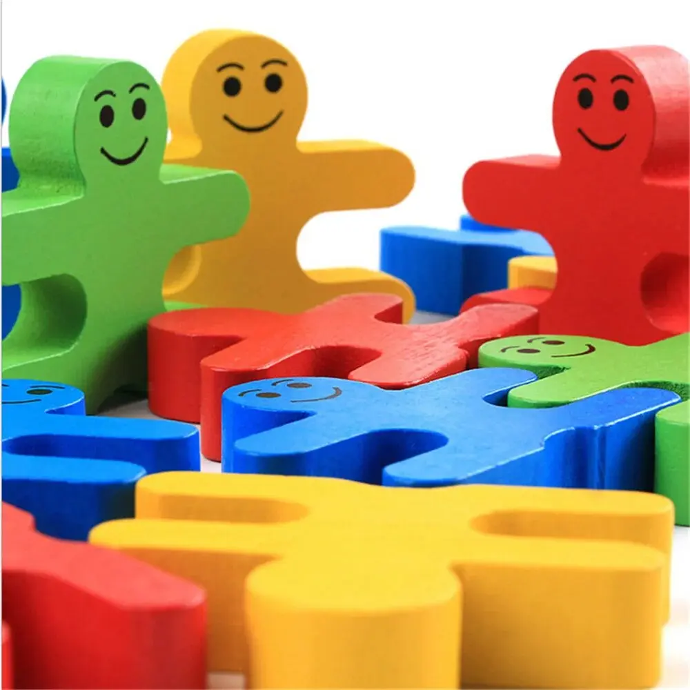 3D Children Wooden Building Blocks Balance Thinking Games Early Learning Montessori Educational Balancing Toys Children Gift