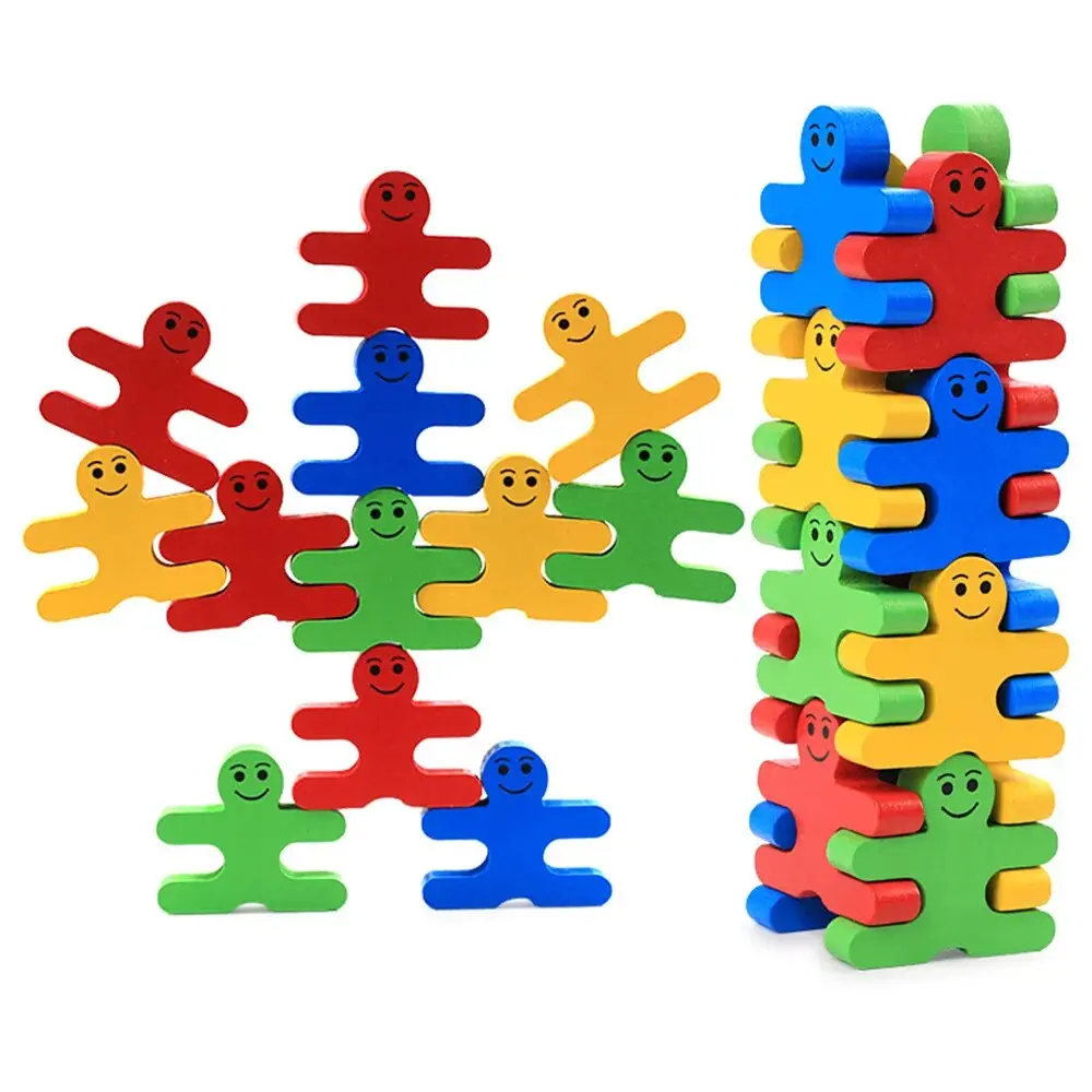 3D Children Wooden Building Blocks Balance Thinking Games Early Learning Montessori Educational Balancing Toys Children Gift