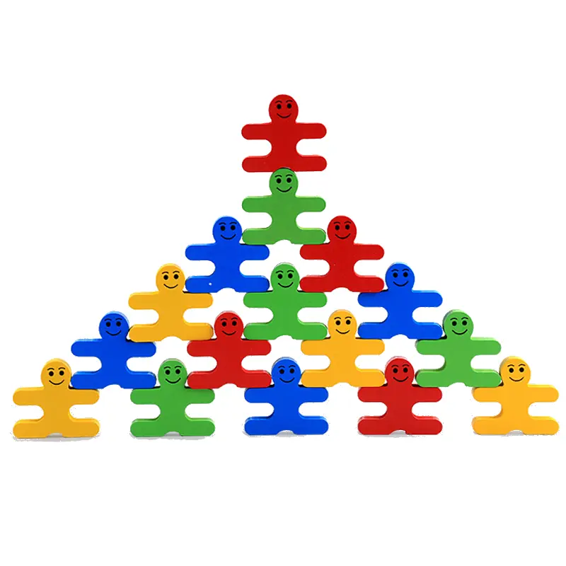 3D Children Wooden Building Blocks Balance Thinking Games Early Learning Montessori Educational Balancing Toys Children Gift