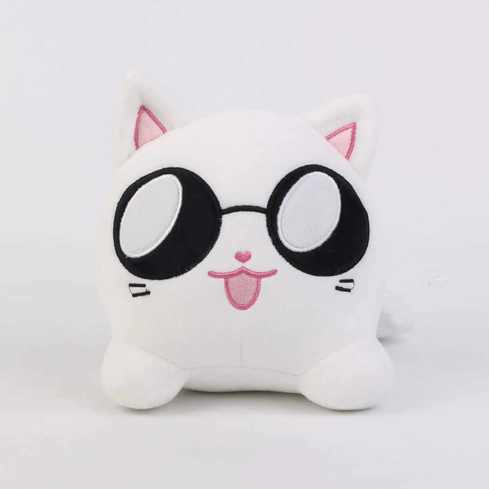 6.69inch Gojo and Geto Plush Toys Plush Cat Toy Soft Stuffed Plush Animal Toys Black Cat White Cat Plush Doll Birthday Gift
