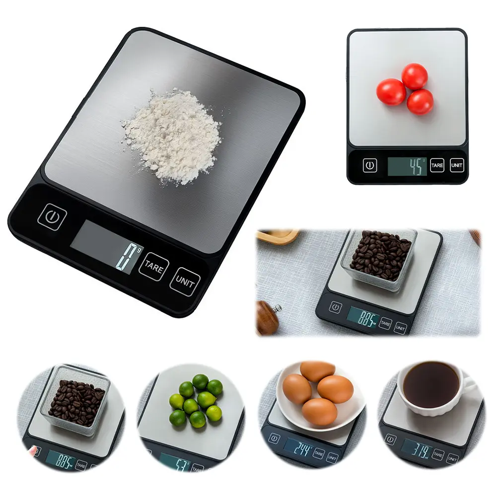 10kg/1g Digital Kitchen Scale Precision Digital Weight Grams and Oz Scale Food Weight Scale Gram Scale for Cooking Baking