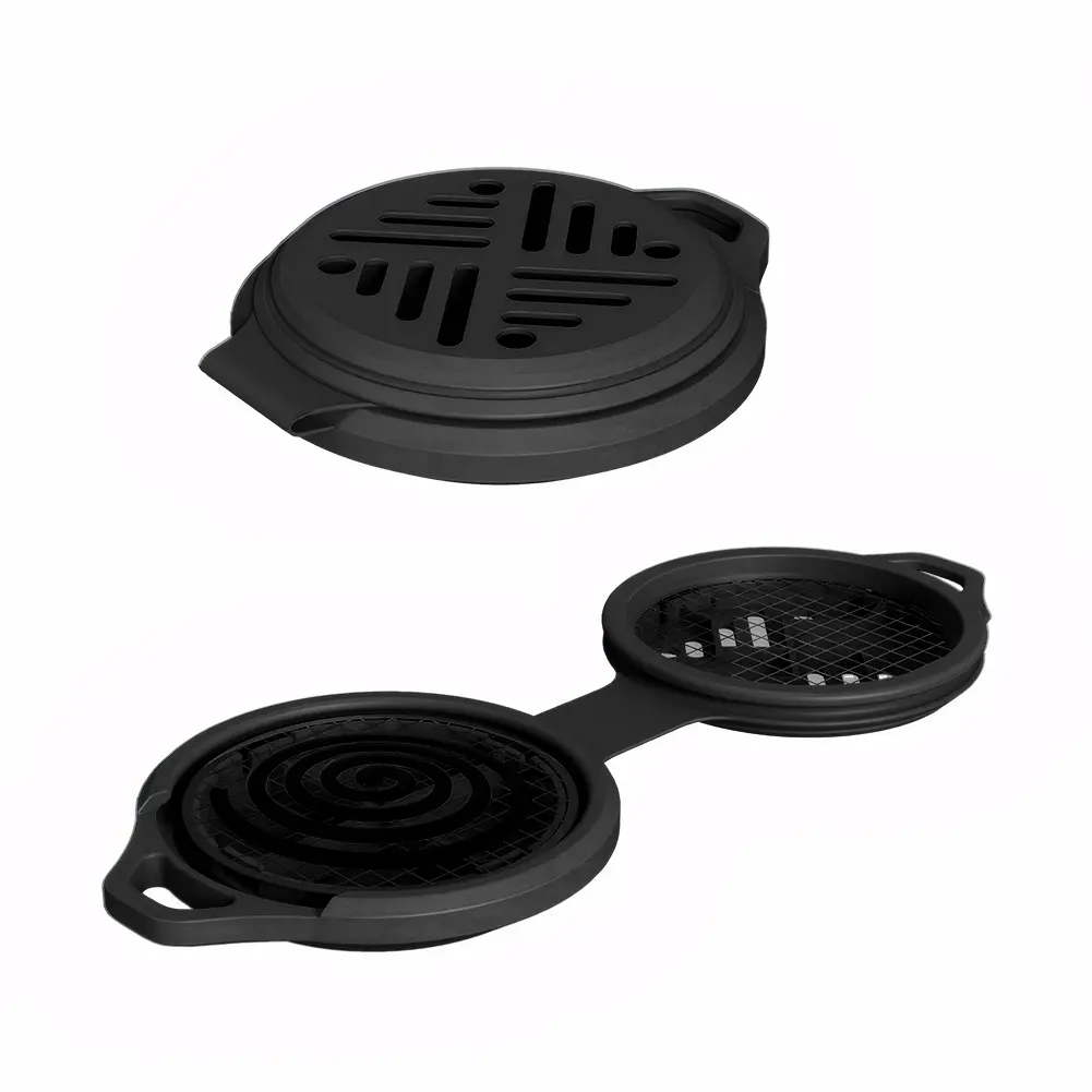 Mosquito Coil Holder Silicone Mosquito Incense Stand Portable Mosquito Coil Holder Burner Anti Scald for Camping Hiking