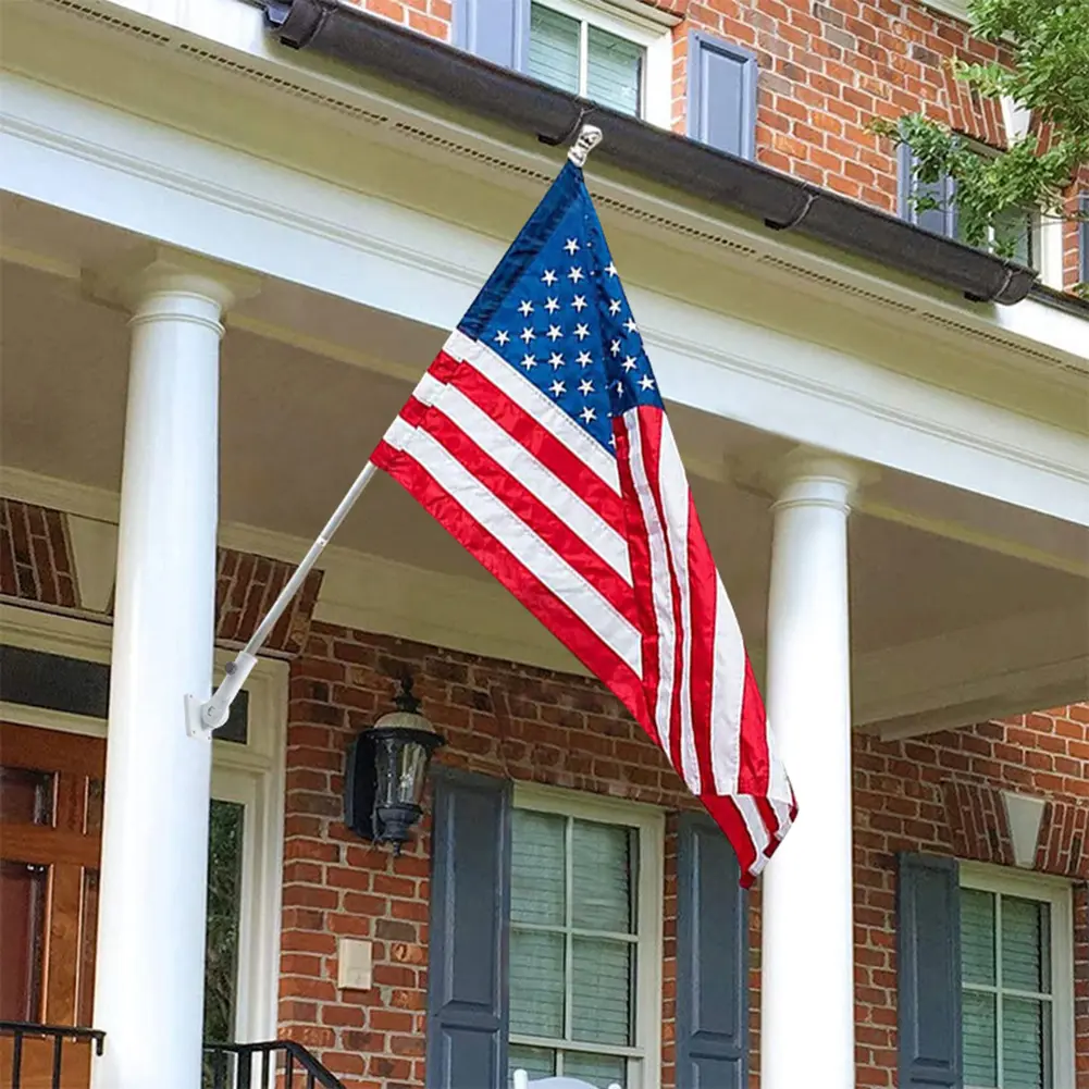 Adjustable Aluminum Alloy Wall Mounting Flag Holder Bracket Angle Flag Base