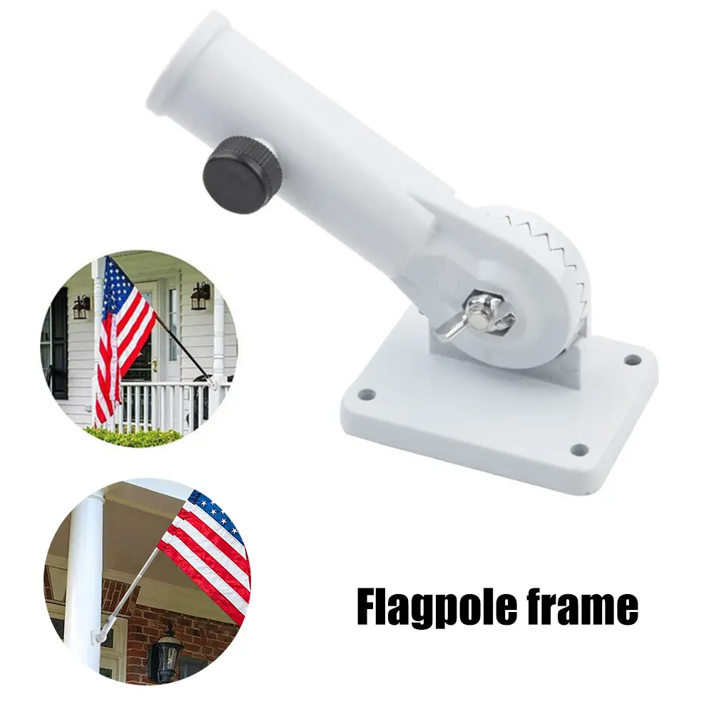 Adjustable Aluminum Alloy Wall Mounting Flag Holder Bracket Angle Flag Base