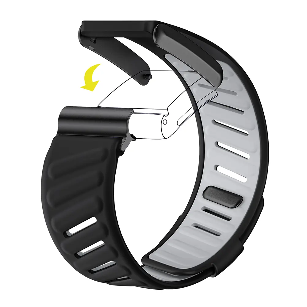 Wrist Band Silicone Adjustable Strap Waterproof Soft Breathable Sports Wristband Silicone Band for Whoop 4.0 Heart Rate Monitor