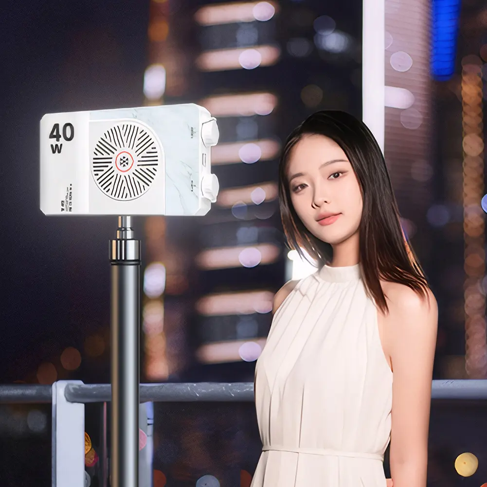 40W LED Camera Light 2800K-9000K Handheld Fill Light 4400mAh Rechargeable Portable Light Panel for Photography