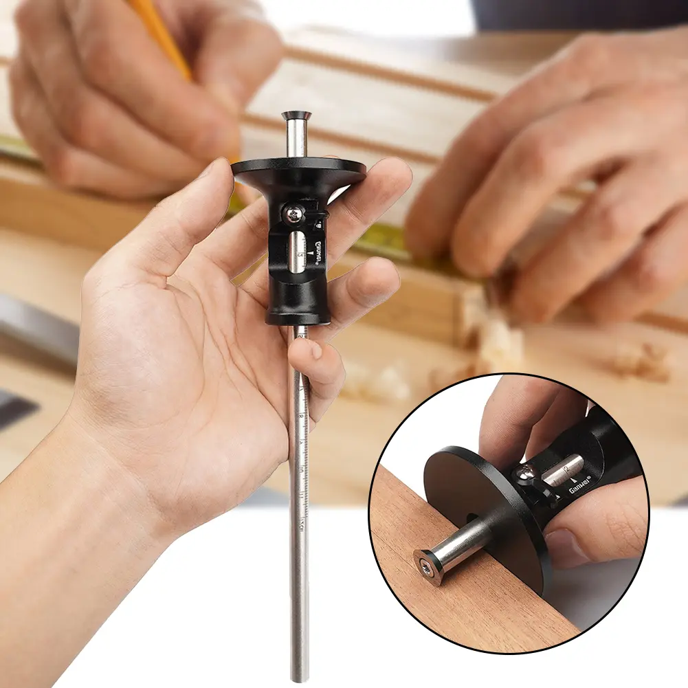 Parallel Line Scriber Parallel Marking Gauge with Scale Woodworking Drawing Tool