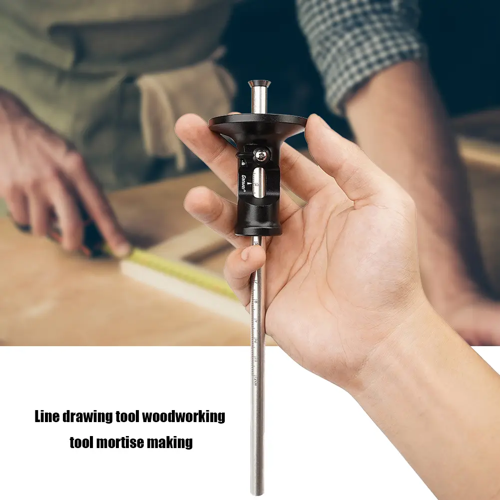 Parallel Line Scriber Parallel Marking Gauge with Scale Woodworking Drawing Tool