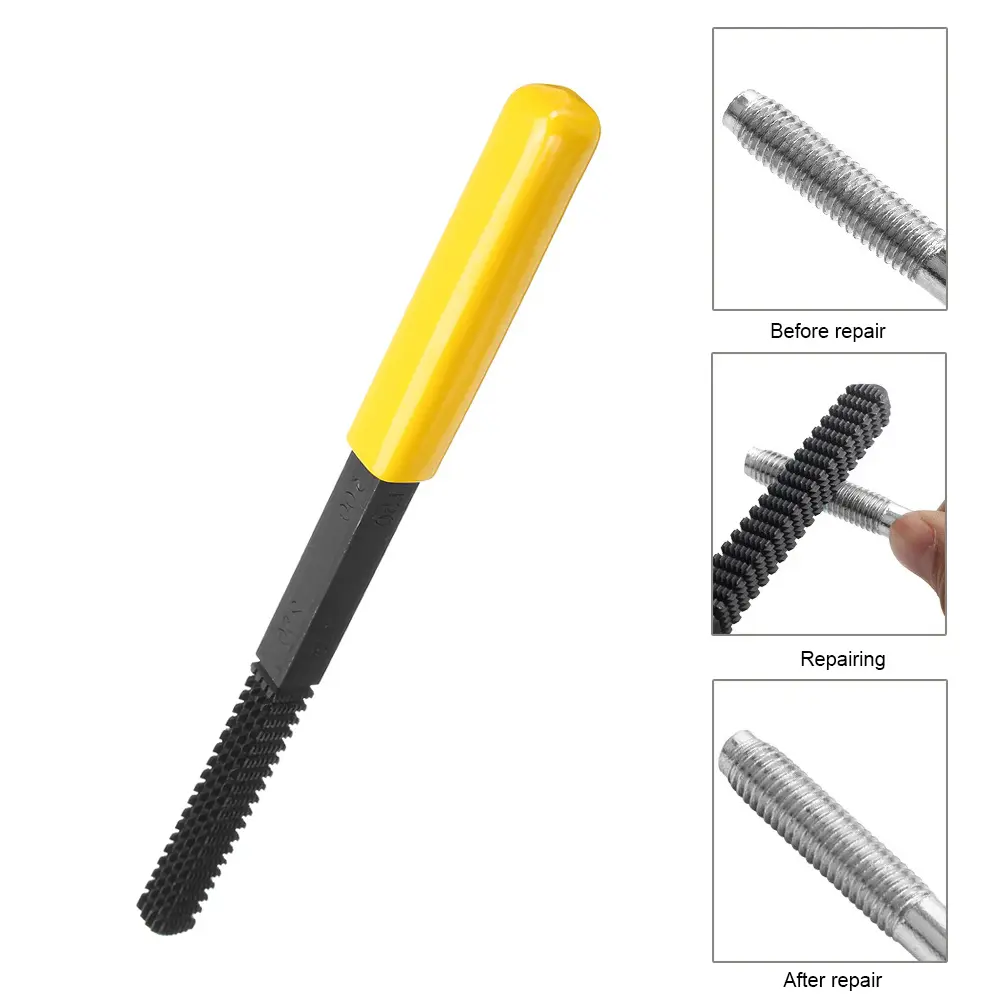 Damaged Screw Thread Repair File Pipe Bolt Teeth Correction Restoration File Tool Rider Mechanics Bike Fixing Tool