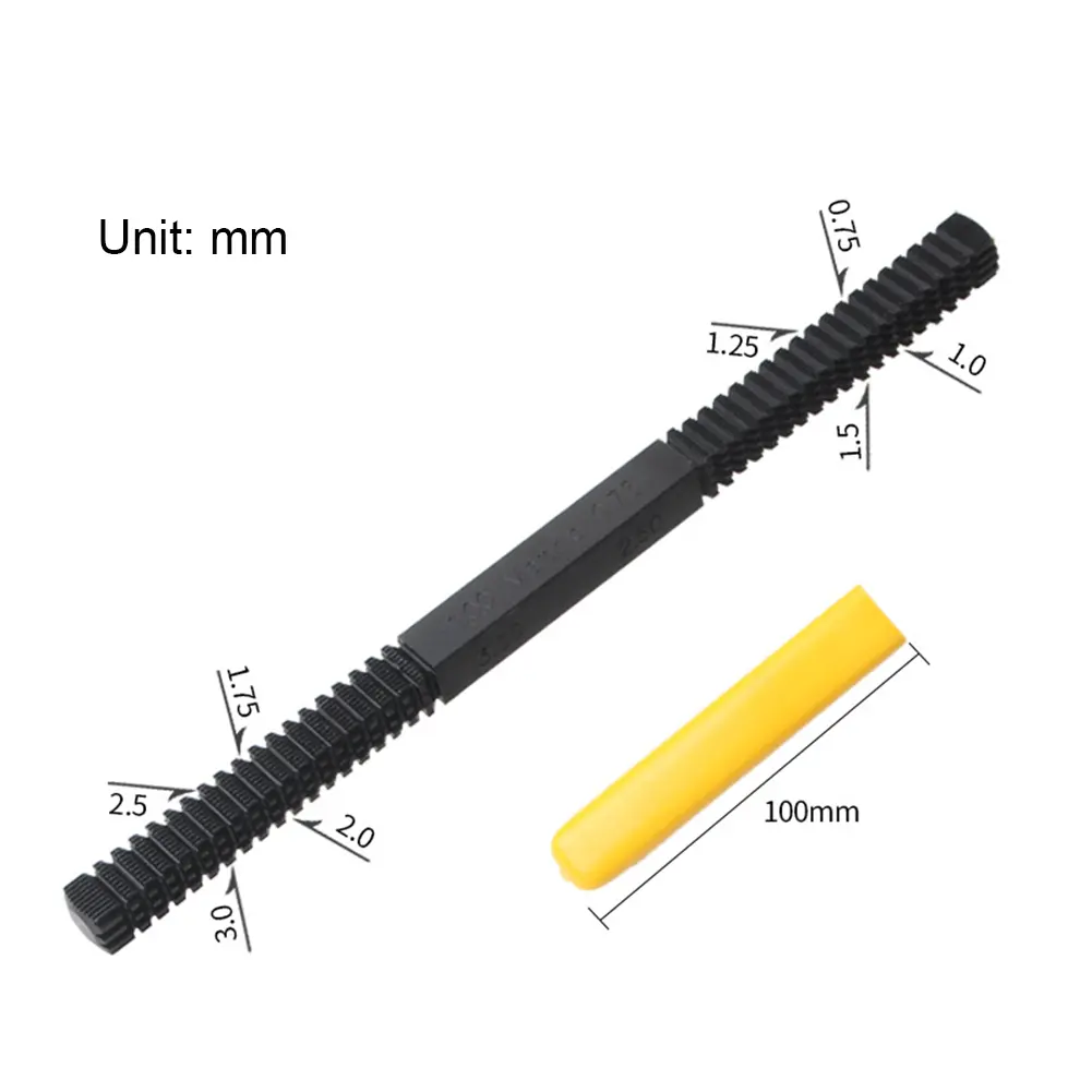 Damaged Screw Thread Repair File Pipe Bolt Teeth Correction Restoration File Tool Rider Mechanics Bike Fixing Tool