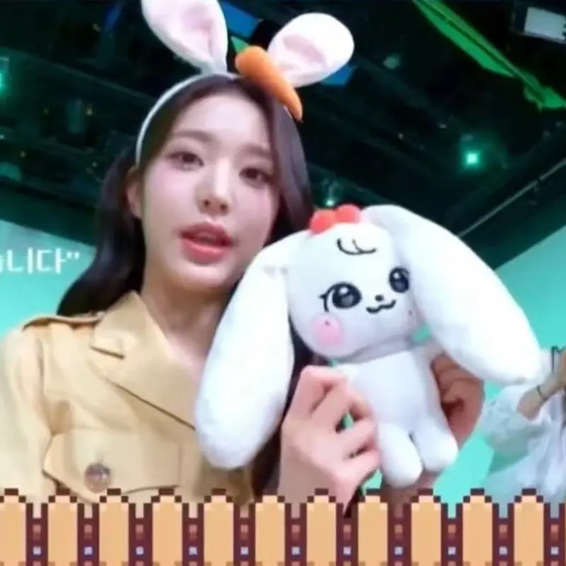 Kpop IVE Cherry Plush Kawaii Cartoon Jang Won Young Plushies Doll Cute Stuffed Toys Pillows Home Decoration Gifts 아이브