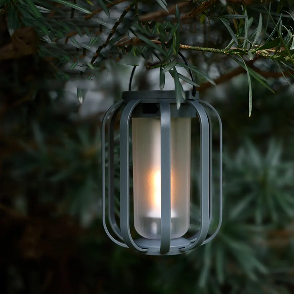 Solar LED Portable Landscape Light Waterproof Outdoor Hanging Lights Courtyard Antique Lamp for Yard Garden Patio Porch Decor