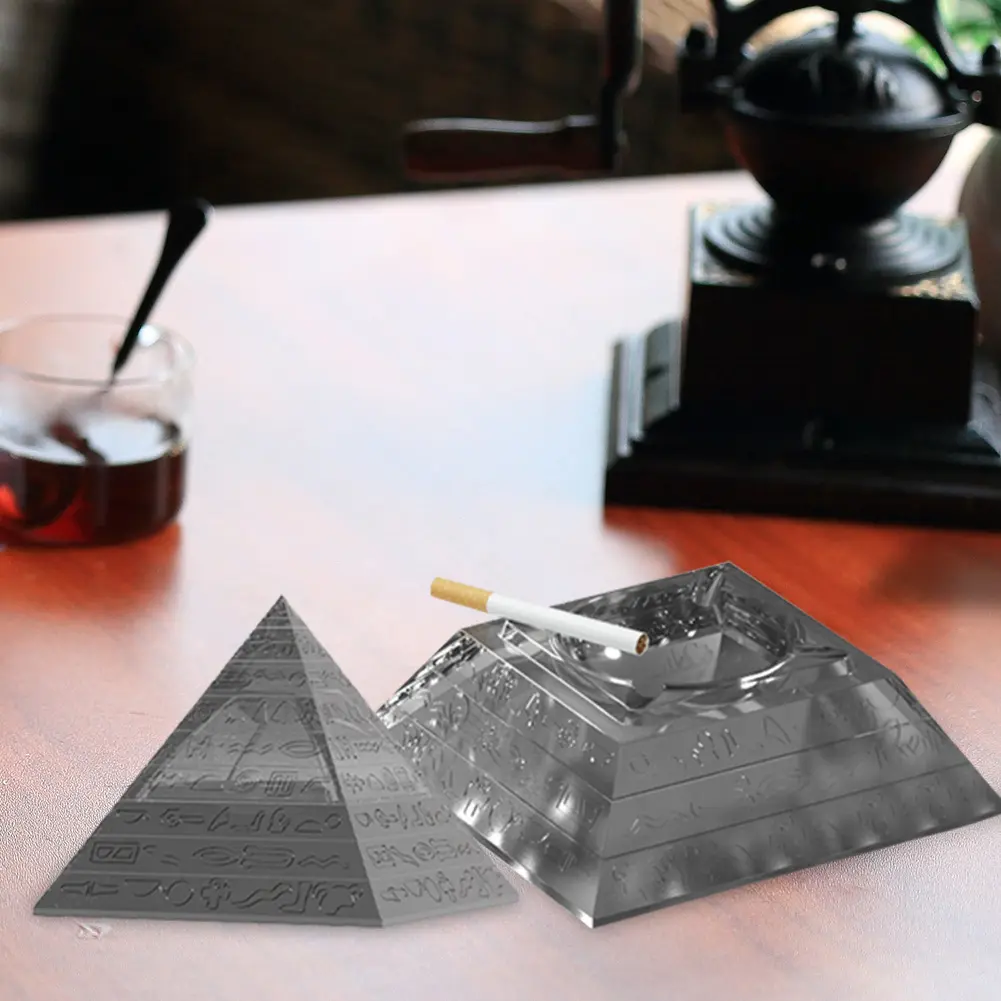 Ashtray Molds DIY Handcrafts Large Pyramid Molds Home Decor Silicone Art Mold Holiday Ornament for Making Hand Craft