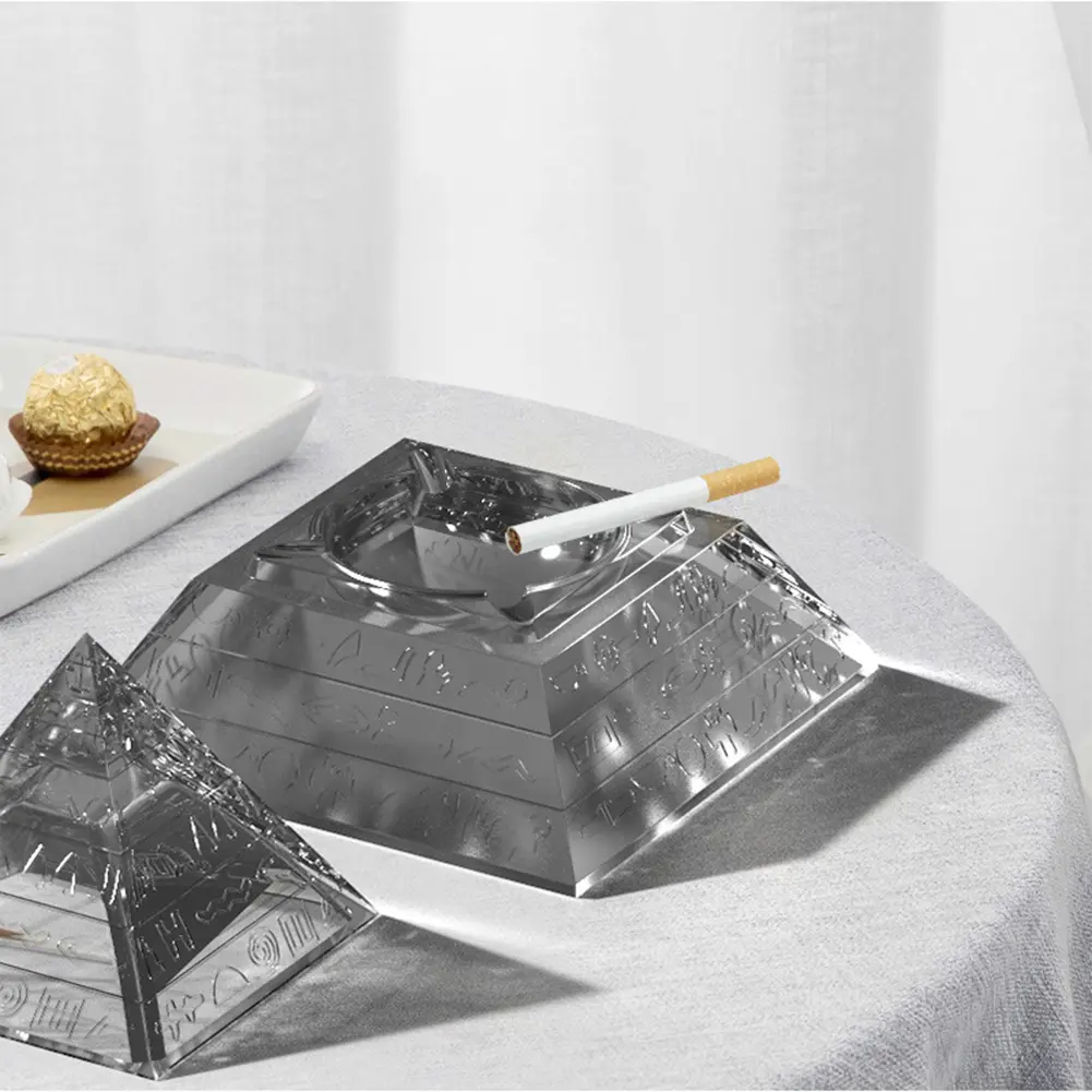 Ashtray Molds DIY Handcrafts Large Pyramid Molds Home Decor Silicone Art Mold Holiday Ornament for Making Hand Craft
